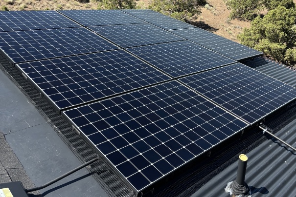 cleaned solar panels